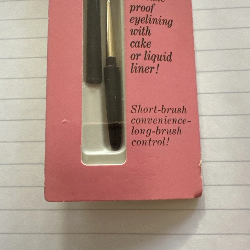 Vintage Revlon Compact Eyeliner Brush With Extension Handle‎ NOS 70s NIP